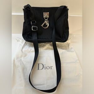 PRISTINE!! Dior Trotter Logo Crossbody Bag in All Black